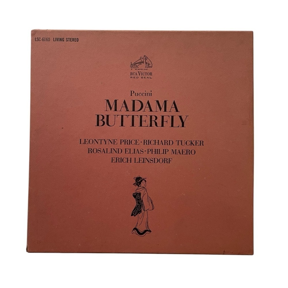 Puccini Madam Butterfly Vinyl Record 33 RCA Victor Red Seal LP Opera
